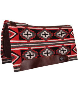 Sottosella western in feltro 3/4" pressato a vapore con inserti in pelle 
