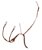 Martingala a collier in cuoio italiano regolabile con forchetta tubolare elastica e fibbie inox - foto 2