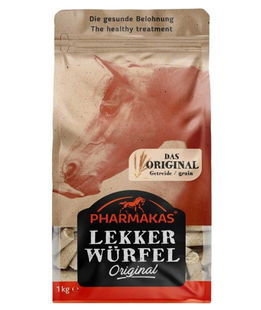 Snack per cavalli 100% naturali al gusto ORIGINAL Pharmakas lekkerwurfel Original 1 kg