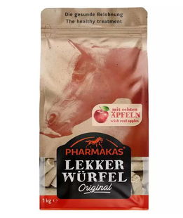 Snack per cavalli 100% naturali al gusto MELA Pharmakas lekkerwurfel Apple 1 kg 