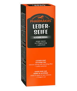 Pharmakas leather soap pulizia intensiva di tutti gli articoli in cuoio 200 g