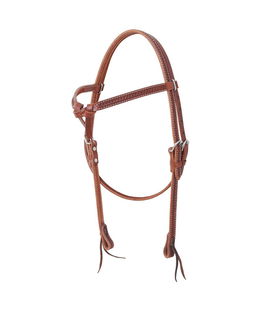 testiera cuoio frontalino fiocco basket