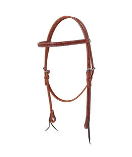 testiera cuoio frontalino barbwire