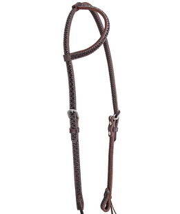 testiera cuoio orecchio snake