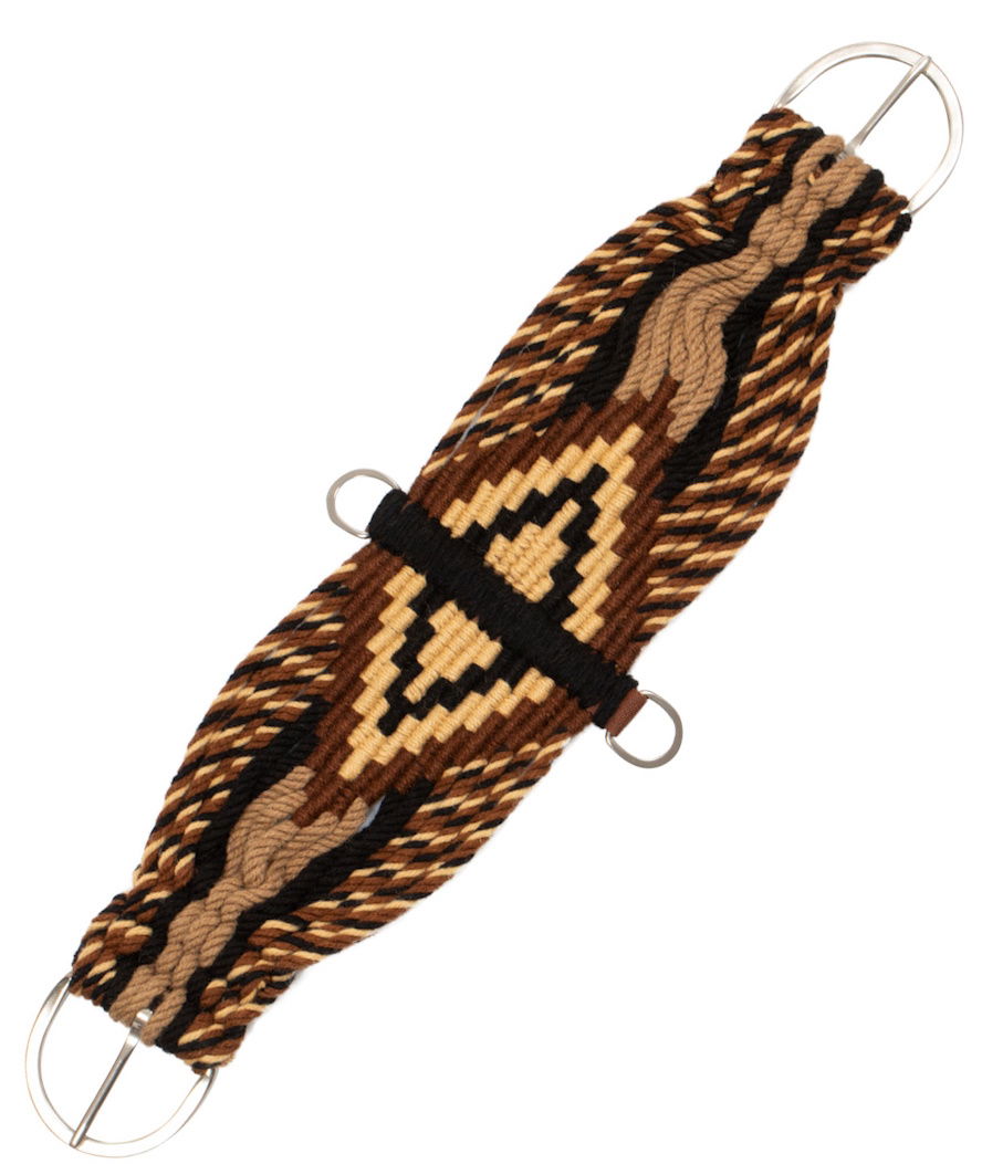 Sottopancia western a cordoncini in tessuto mohair con decorazione a rombi