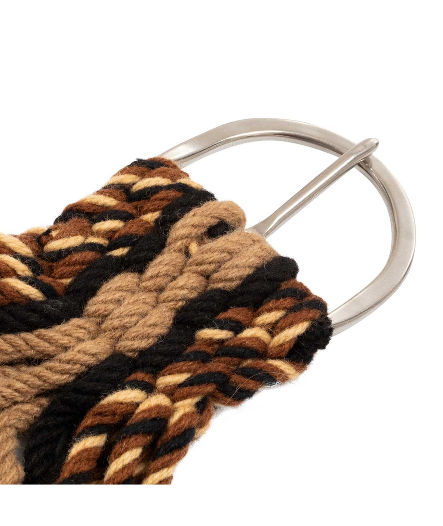 Sottopancia western a cordoncini in tessuto mohair con decorazione a rombi - foto 4