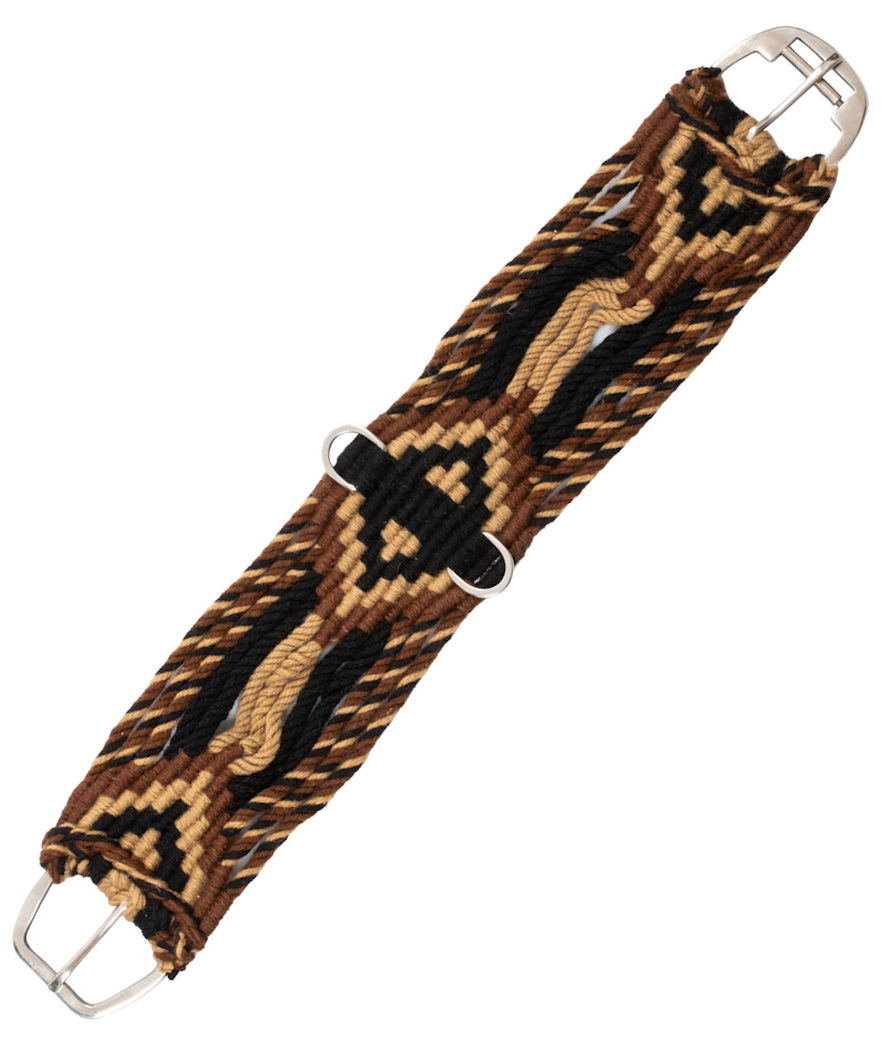 Sottopancia western a cordoncini in tessuto mohair con decorazione a rombi