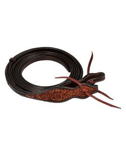 Redini western in cuoio con decorazione floreale