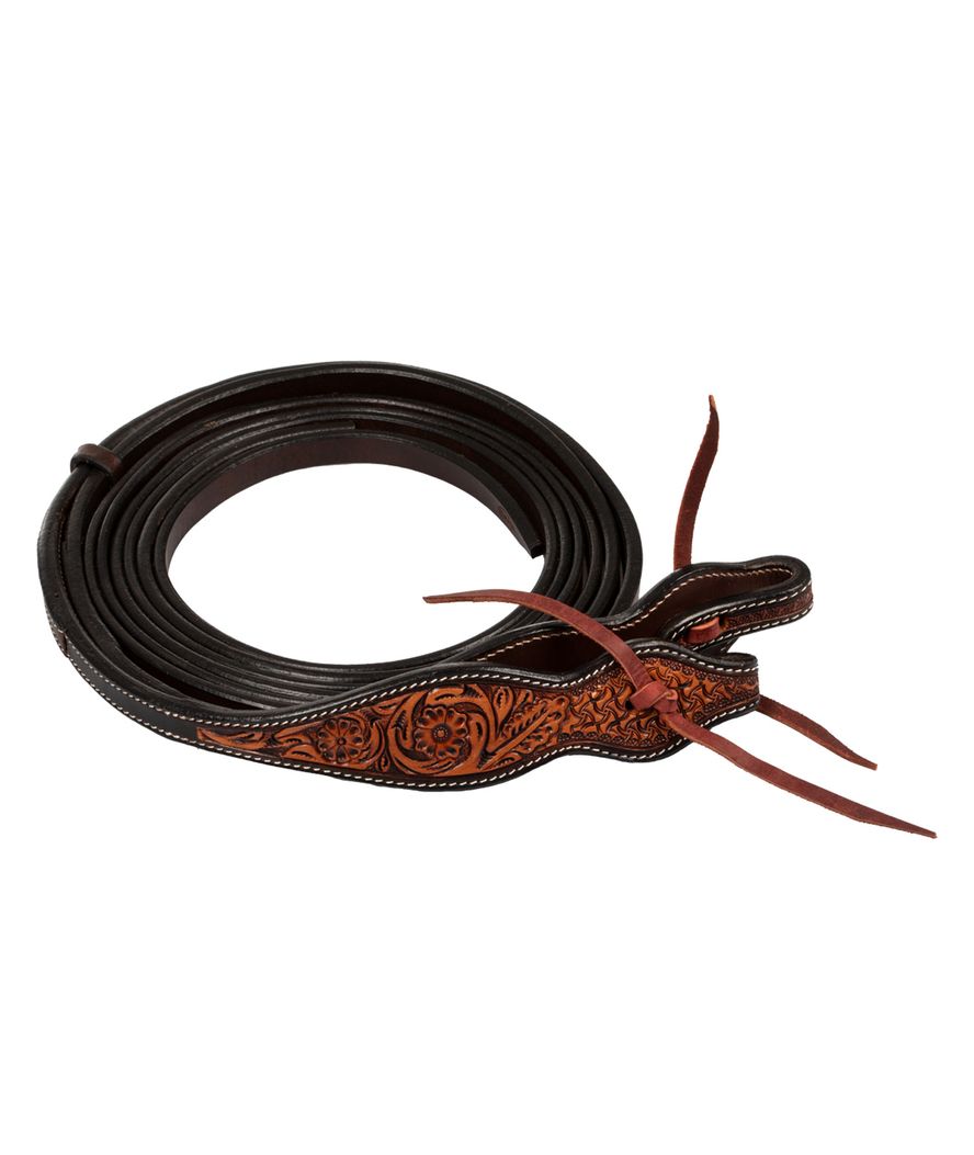 Redini western in cuoio con decorazione floreale