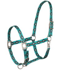 Cavezza in nylon per cavalli con decorazioni in stile Navajo e fibbie in acciaio inox 