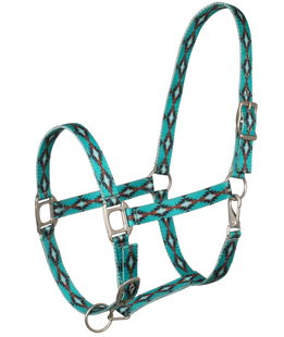 Cavezza in nylon per cavalli con decorazioni in stile Navajo e fibbie in acciaio inox 