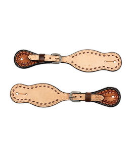 Portasperoni western in cuoio bicolore