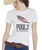 T-shirt per donna a mezza manica in cotone slim fit - foto 1