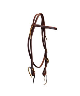Testiera western in cuoio 5/8" con fibbia singola per cavalli