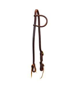 Testiera western in cuoio 5/8" ad orecchio con fibbia singola per cavalli 