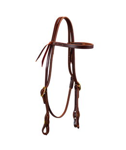 Testiera western in cuoio 5/8" per cavalli con sgancio rapido