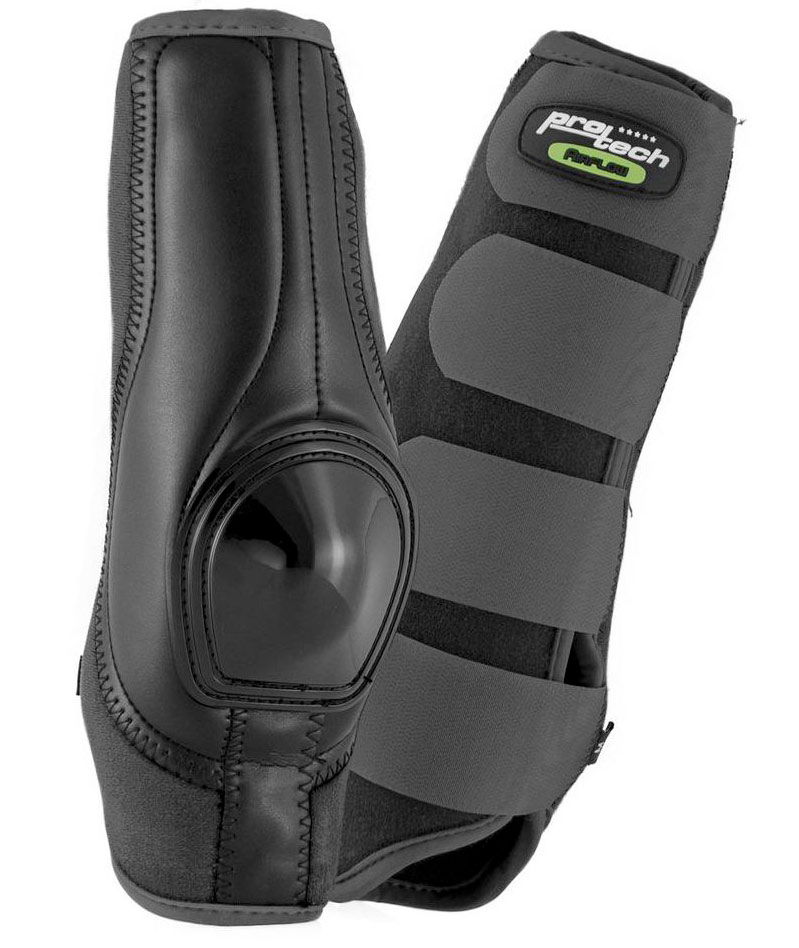 Dynamic Skid boots posteriori in neoprene con rinforzo in pelle e plastica anatomiche e traspiranti con sistema di aerazione AirFlow