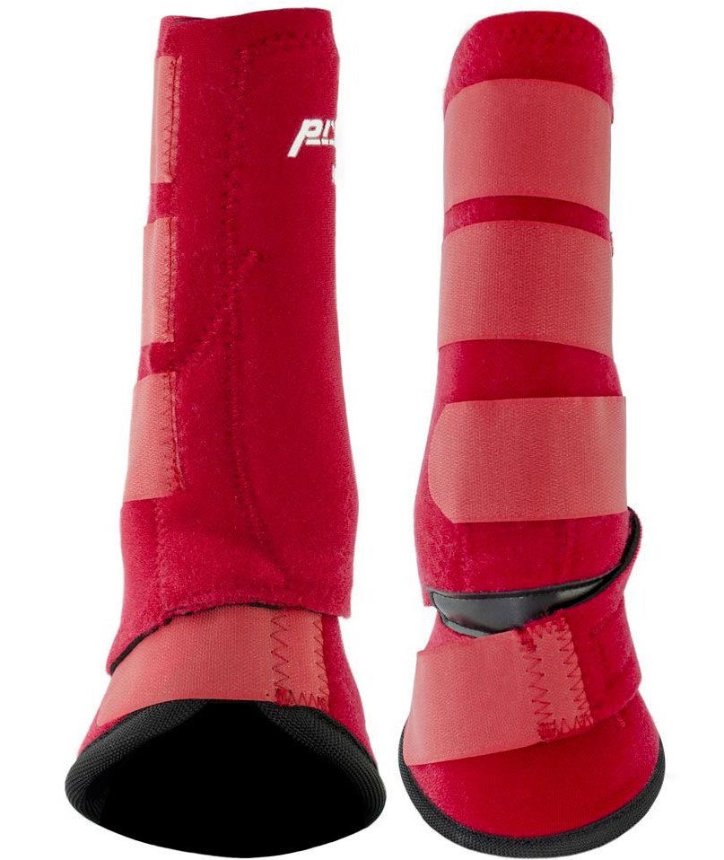 PROMOZIONE Combination boots anteriori in neoprene e tessuto a strappo anatomici e traspiranti con sietma Air-flow ROSSO taglia L