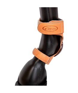 Skid boots in cuoio con chiusura a strappo e imbottitura in eva