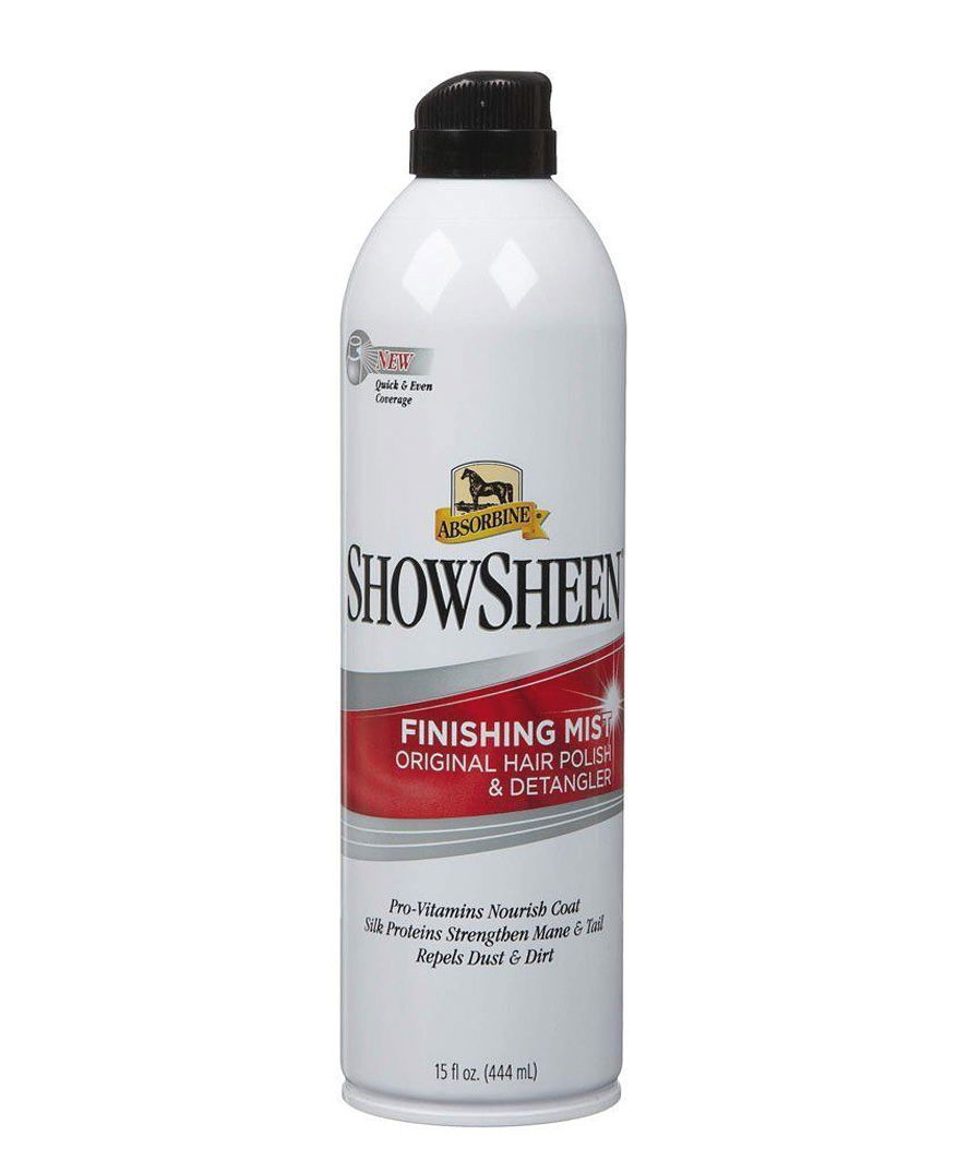 Spray modellante Show Sheen Finishing Mist Absorbine lucidante e sgrovigliante per cavalli 444 ml