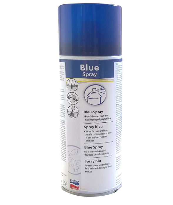 Bluespray per la cura della pelle e degli zoccoli per gli animali 400 ml