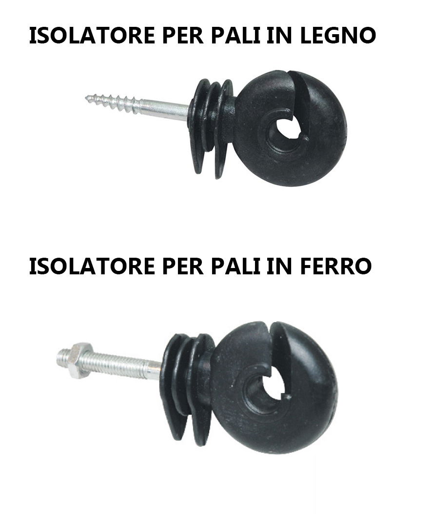 Isolatori per pali in legno 100 pz per recinto elettrico recinti elettrici  recinzioni elettriche recinzioni elettrificate per an