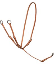 Martingala western collier cuoio harness