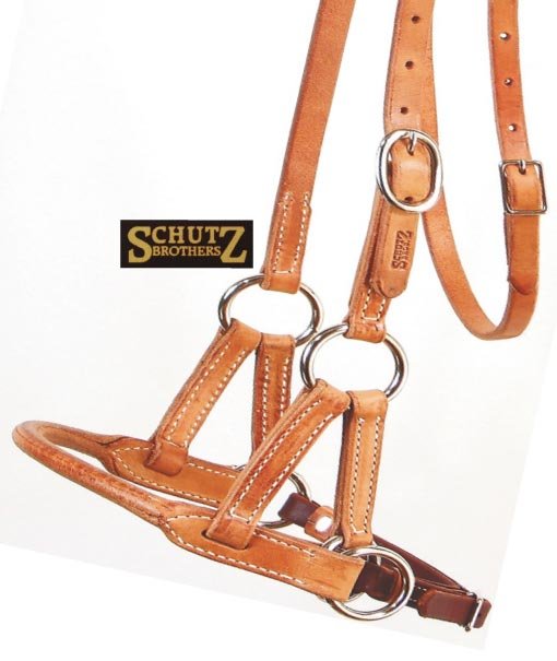 Side Pull Schutz Brothers in cuoio harness senza morso e cavezzina tonda - foto 1
