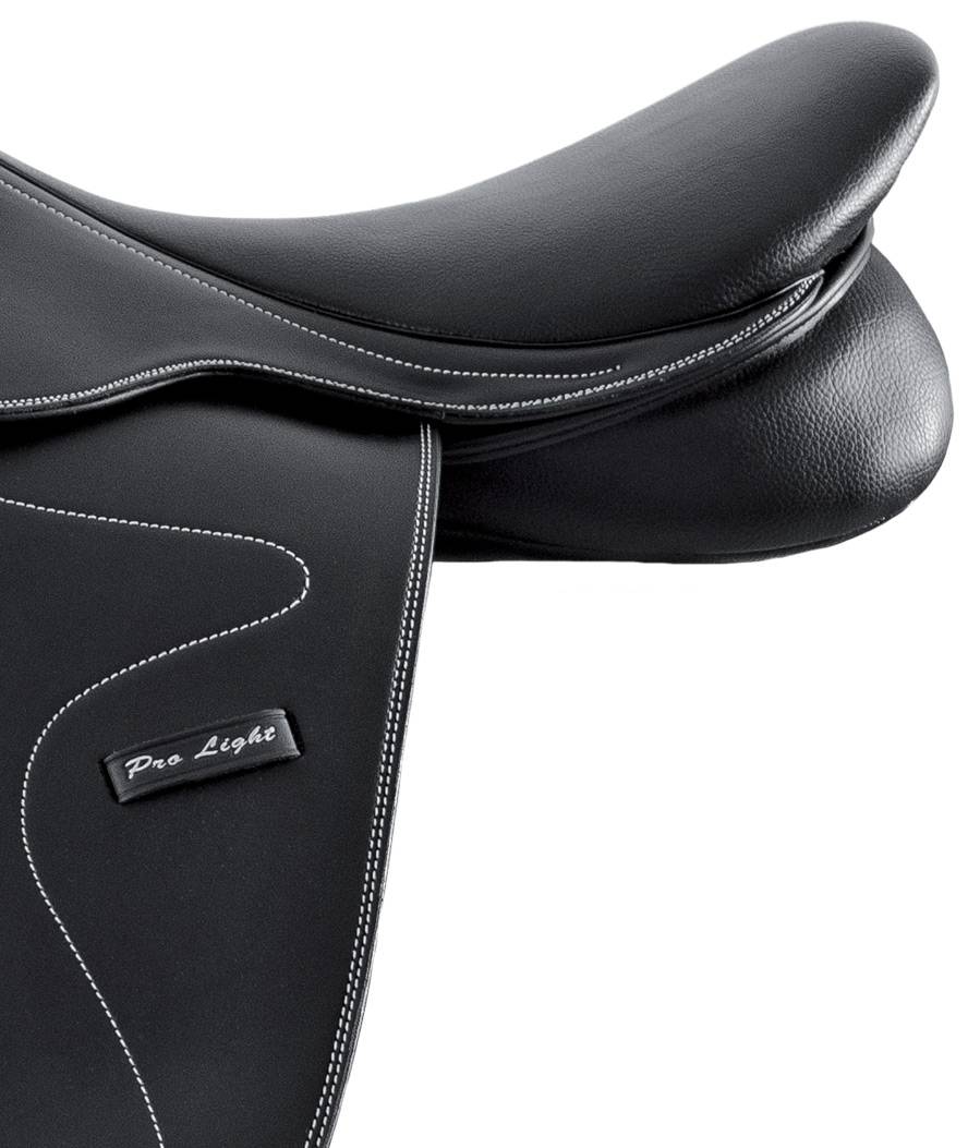 PROMOZIONE Sella inglese da salto Roma in eco-pelle di ottima qualità con paletta quadra NERO 17