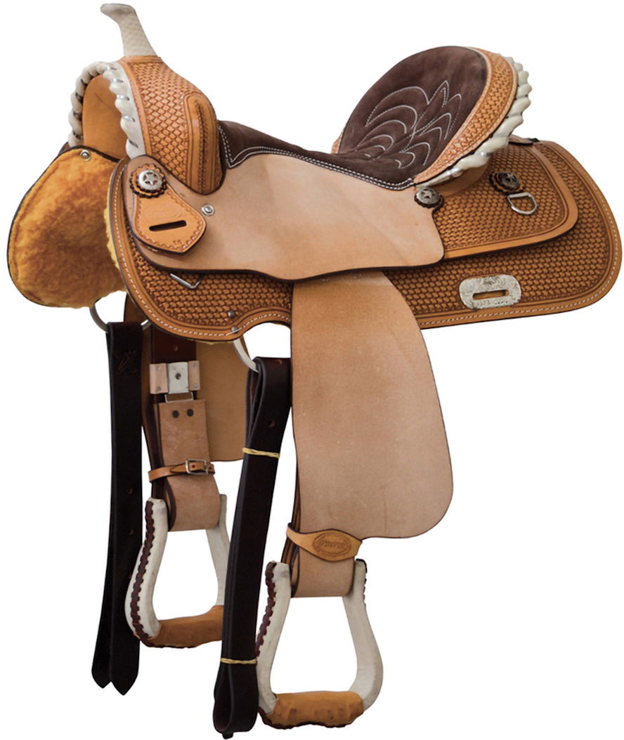 Sella western da barrel modello Arabian con gonna quadra