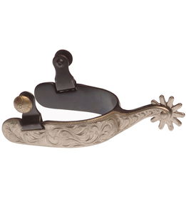 Speroni western bruniti stretti con lavorazione flowers