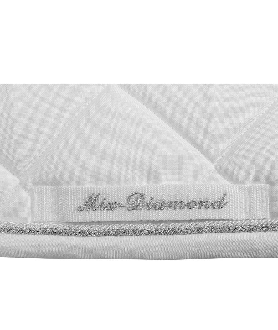Sottosella da dressage in cotone modello Diamond Collection decorato con passamaneria a contrasto con brillantini - foto 17
