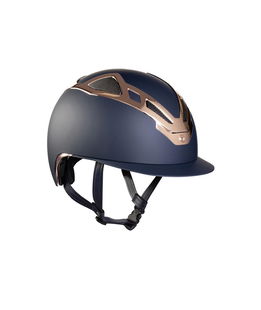 Casco equitazione Suomy apex chrome blu matt/rose gold
