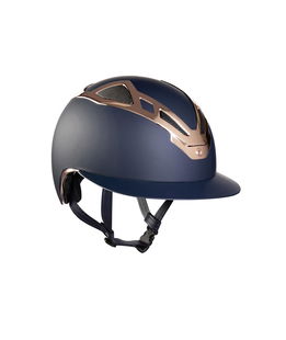 Casco equitazione Suomy apex chrome lady blu matt/rose gold