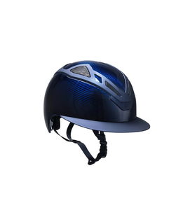 Casco equitazione Suomy apex full carbon blue glossy lady