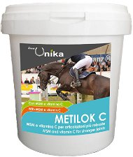 Metilok C è il mangime complementare ideato per supportare le condizioni fisiologiche delle articolazioni del cavallo 1kg