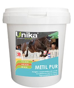 Metil Pur mangime complementare ideato per supportare le condizioni fisiologiche delle articolazioni del cavallo 1Kg