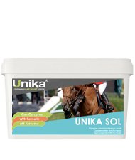 Unika Sol mangime complementare per il cavallo atleta che ha bisogno di mantenere le articolazioni in perfetta forma, fluide e mobili 1Kg