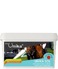 Unika Sol mangime complementare per il cavallo atleta che ha bisogno di mantenere le articolazioni in perfetta forma 2kg