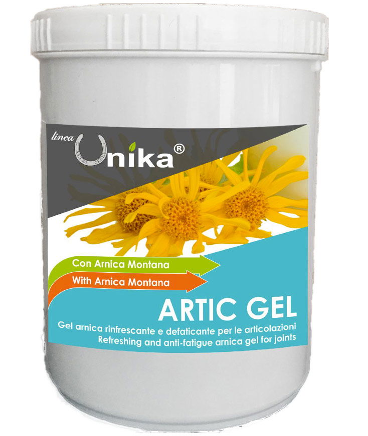 ARTIC GEL per cavalli a base di Arnica Montana rinfrescante defaticante per le articolazioni 1kg