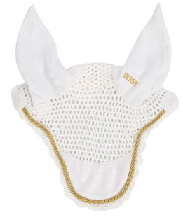 Cuffietta antimosche da Pony in cotone con rinforzi e cordone colorato