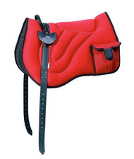 Bareback in tessuto sympanova con tasche e sottopancia