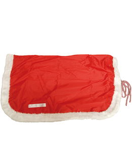 Coperta natalizia per cavalli 115 cm in materiale sintetico e bordo in pelo