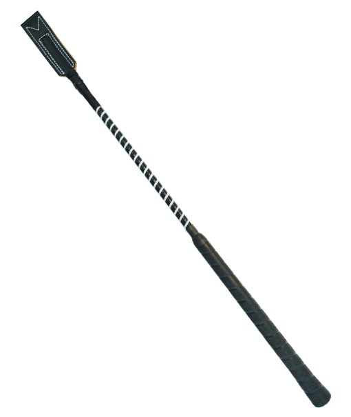 Frustino bicolore con manico golf in gomma e punta in pelle lunghezza 65 cm