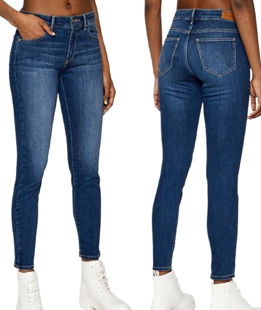 Jeans western da donna Wrangler skinny elasticizzato modello AUTHENTIC BLUE