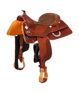 Selle westwood classic reining gonna quadra cognac flower#16 wave basket
