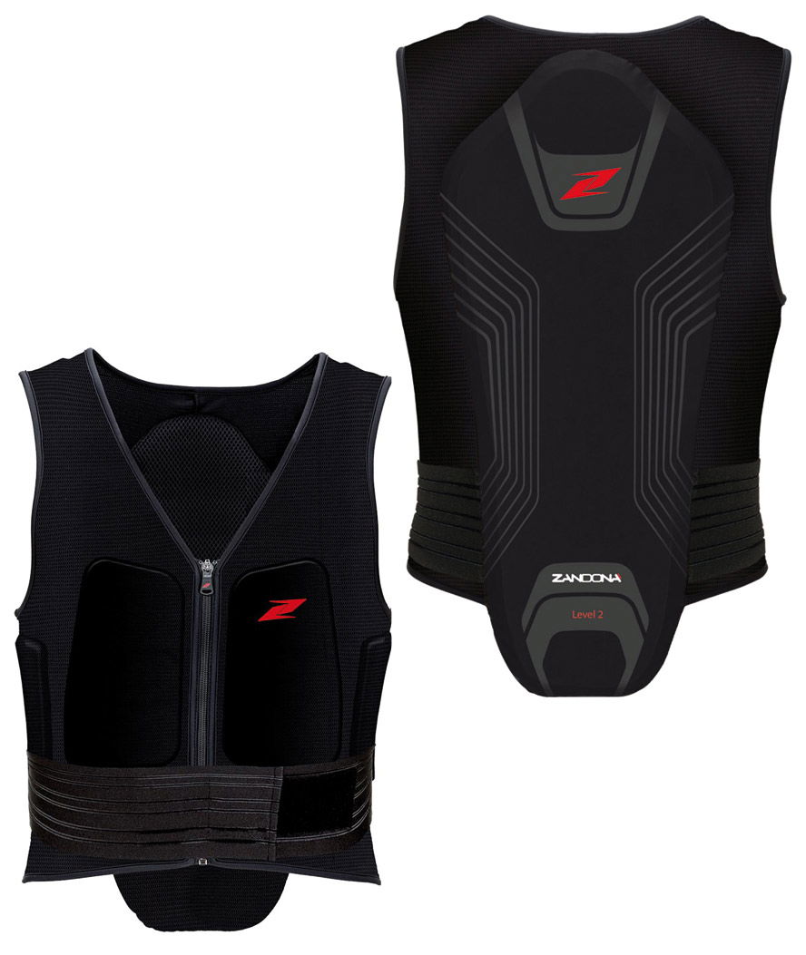 Paraschiena Zandonà adulto Soft Active Vest Pro X6 in tessuto traspirante protezione laterale e frontale con fascia in vita