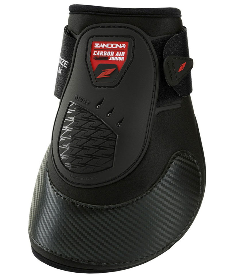 Paranocche Zandonà CARBON AIR JUNIOR EP con extra protezione del pastorale e chiusura in tessuto a strappo