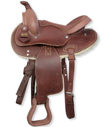 PROMOZIONE Sella western pony modello Wyoming in cuoio liscio 11"