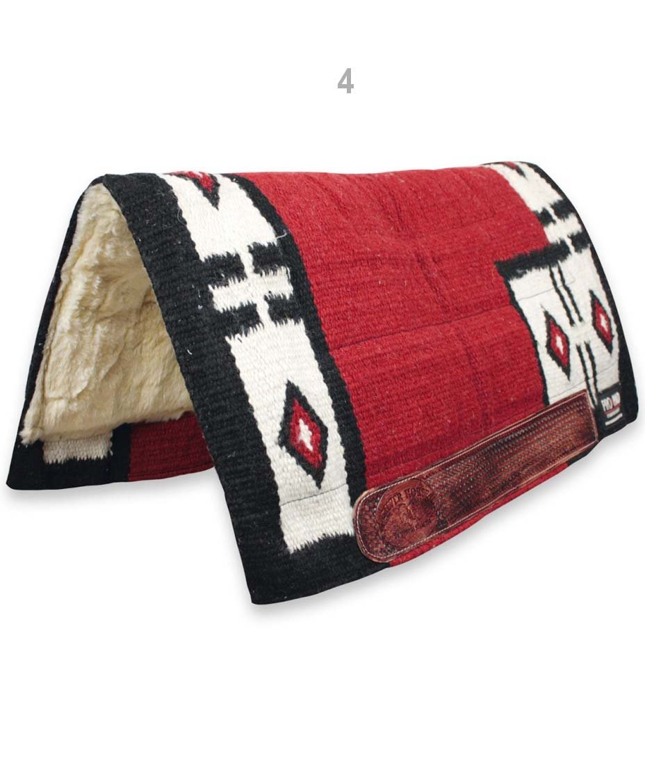 Sottosella western modello Aztec in tessuto navajo resistente con imbottitura e rinforzi in cuoio - foto 4